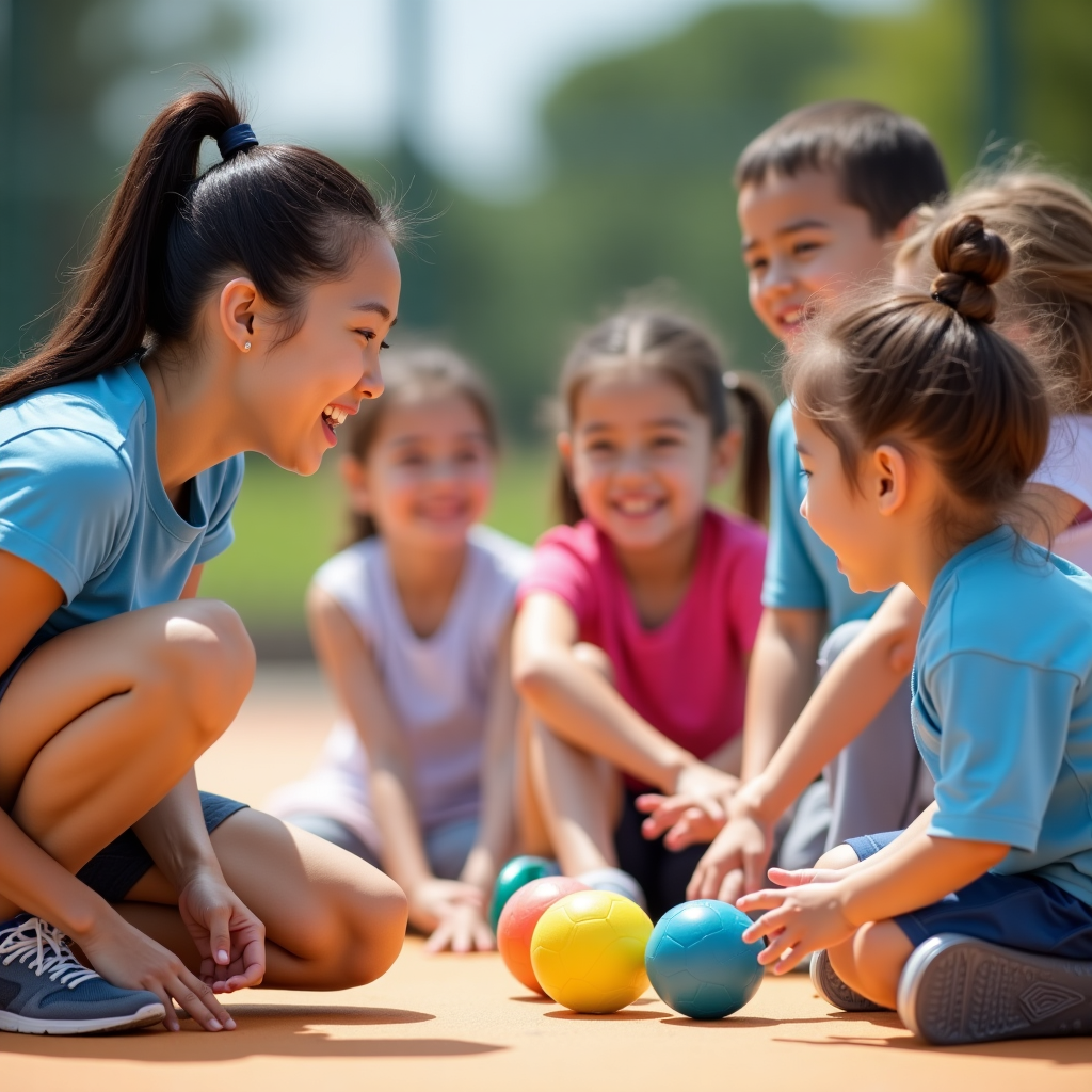 Young tennis player receiving specialized coaching